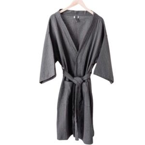 Charcoal Grey Authentic Bathen Waffle Robe